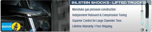 Bilstein Shock Absorbers for Lifted Trucks