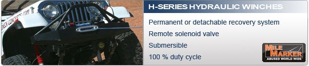 Mile Marker H Series Hydraulic Winch