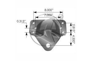 Front of Rear - Leaf Spring Hanger (Outer) - for 3.0 inch Spring - M1684