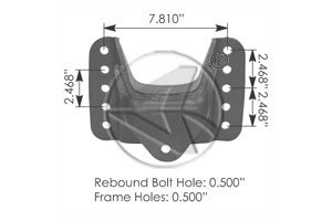 Rear of Rear - Leaf Spring Hanger - M1686