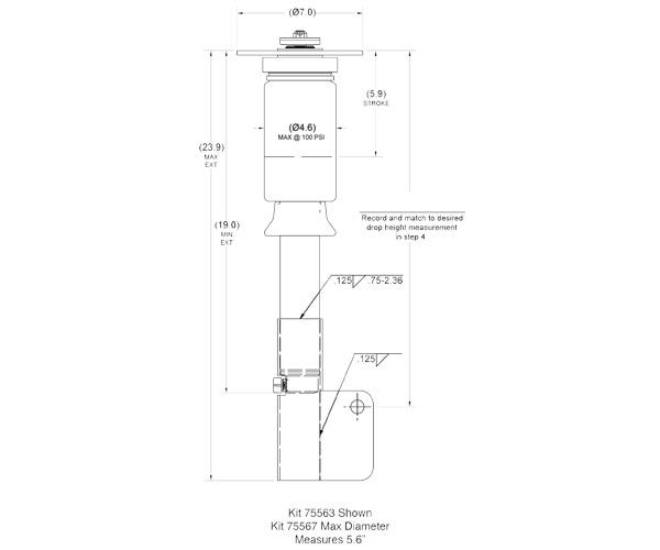 Air Lift Performance Universal SleeveOver Strut Kit, Suspension Air