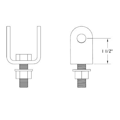 Hellwig 7964 Sway Bar Adjustable End Links, Clevis Kit HEW7964