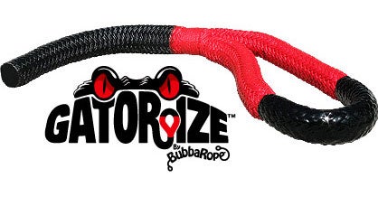 This Bubba rope comes Gatorzied red.