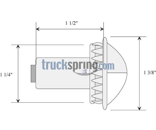 Chrome License Plate Lamp - VSM430W