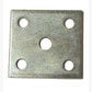 Tie Plate - Zinc Coated 1-3/4" Wide Spring - 12-14Z