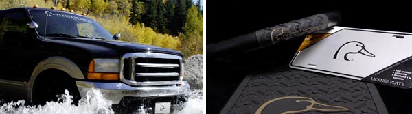 Customize your vehicle with automotive accessories from Ducks Unlimited. Choose from decals, hitch covers, license plates, mud guards, and more!  Most items ship today!