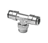 1/2" Tube - 3/8 NPT Male Swivel Tee 3287
