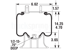 Firestone Reversible Sleeve Bus Air Spring W01-358-5298