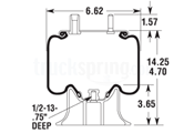 Firestone Reversible Sleeve Bus Air Spring - W01-358-5298