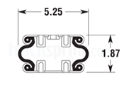 Firestone Single Convoluted Bus Air Spring - W01-358-7001