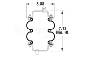 Firestone Double Convoluted Bus Air Spring - W01-358-7067