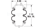 Firestone Double Convoluted Bus Air Spring - W01-358-7068