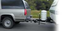 Removes weight from rear axle and distributes across all axles of vehicle and trailer. Weight distributing hitches apply leverage between the towing vehicle and trailer causing the tongue weight to be carried by all axles of the tow vehicle and trailer.