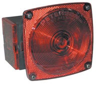 Combination Tail Light, Driver Side With License Illuminator 49108