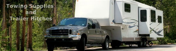 Towing Supplies including ballmounts, drawbars, hidden hitch, cargo control, bike racks, brake controllers, hitch balls, trailer hitches, weight distribution hitches, sway control and more. 