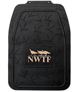 NWTF Floor Mats - Black - Turkey Track (Pair) NFM3101