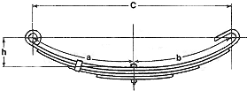 Trailer Spring - Slipper - Open Eye MTS-262