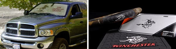 Give your truck some attitude with Winchester auto accessories - floor mats, steering wheel covers, decals and more!  Great gifts for the Winchester enthusiast.  Buy online at Truckspring.com.
