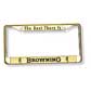 Browning License Plate Frame - Gold - B9017
