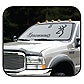 Browning Windshield Shade - Black and White - B9141