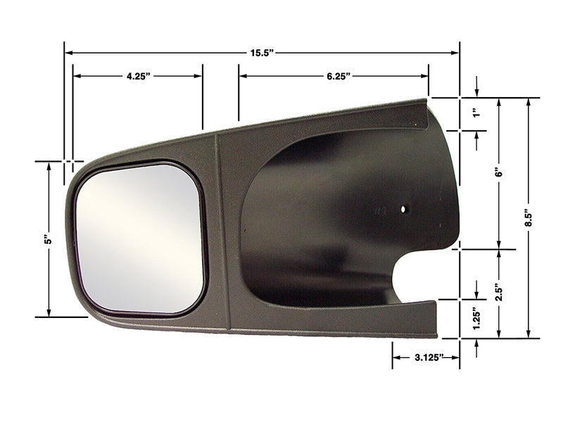 10500, CIPA Custom Towing Mirrors for Dodge Ram 1500, 2500, 3500