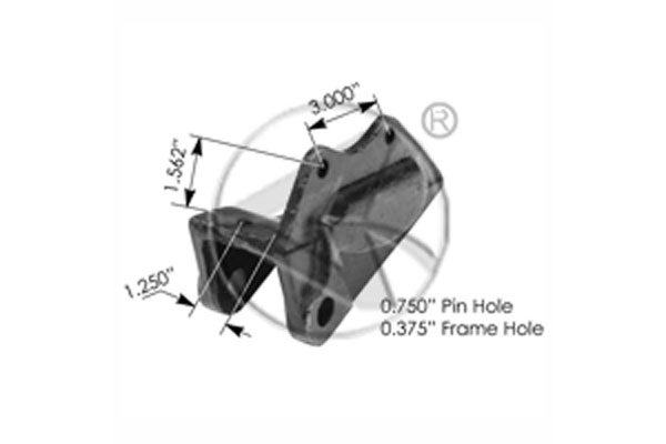 Ford front leaf spring hangers #8