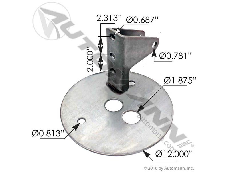 MHT1005 Air Spring Mounting Plate Hendrickson