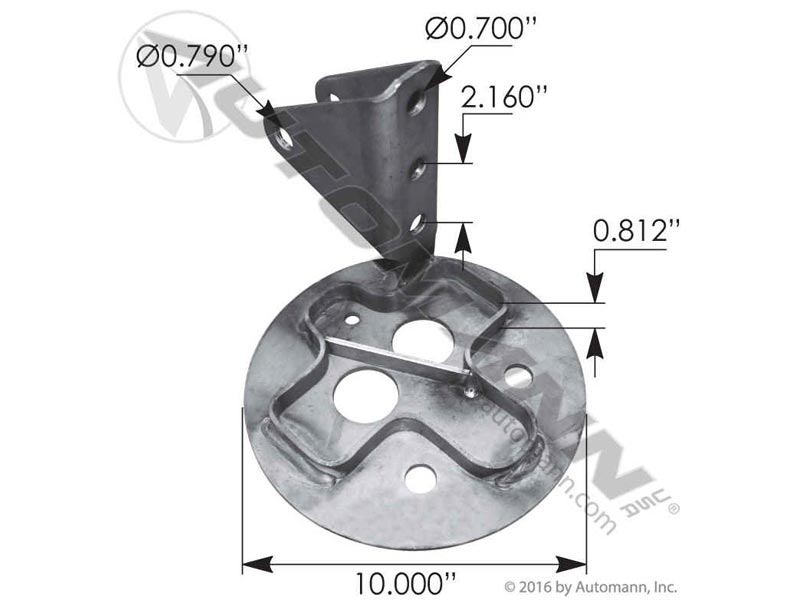 MHT1008 Air Spring Mounting Plate Hendrickson