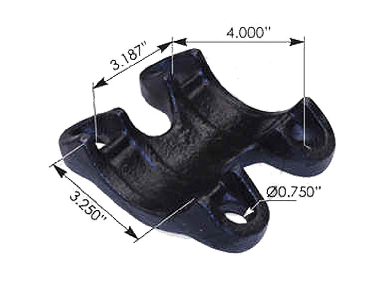 GM UBolt Bottom Plate, E34822