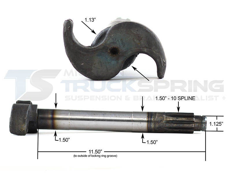 111/2" Camshaft for Eaton Brakes Drive Axle 04391162