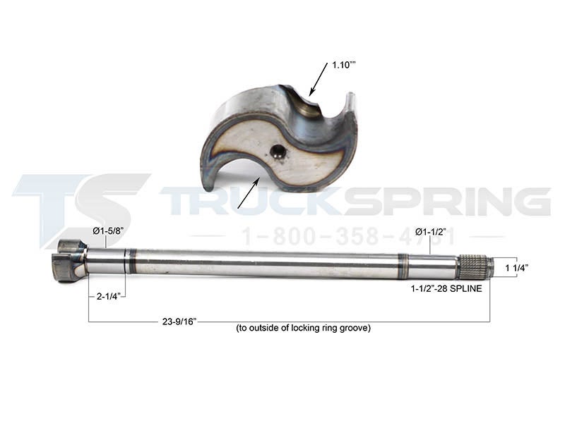 04562351 Camshaft for Spicer XL Brakes Trailer Axle