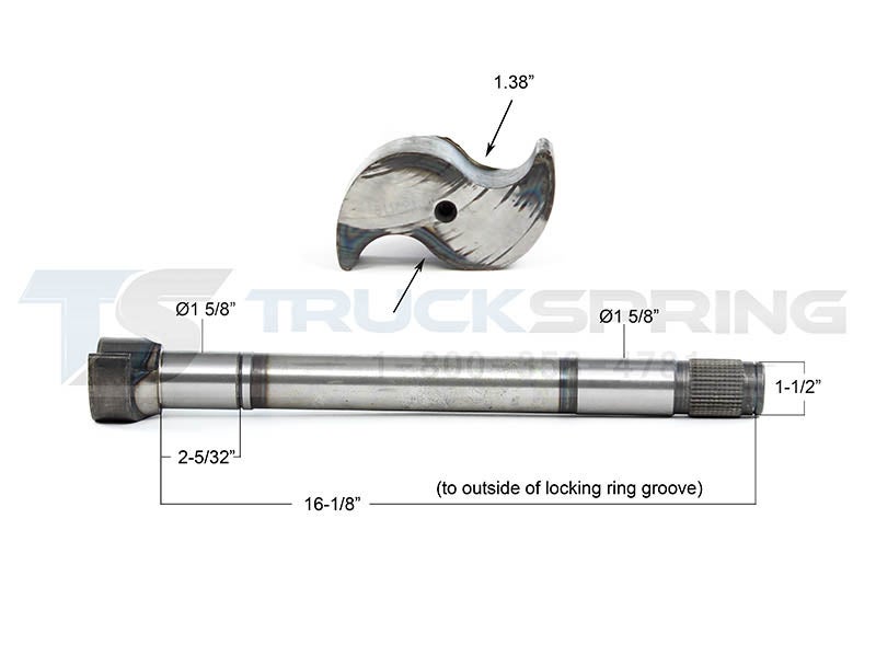 04811621 Camshaft for Fruehauf Brakes Trailer Axle