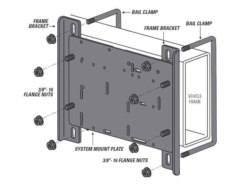 2588 firestone air compressor mounting bracket kit 2581 2589