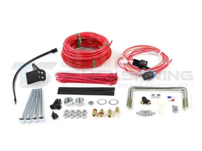 2807 Firestone RideRite Rear Air Bag Kit Analog Air Compressor