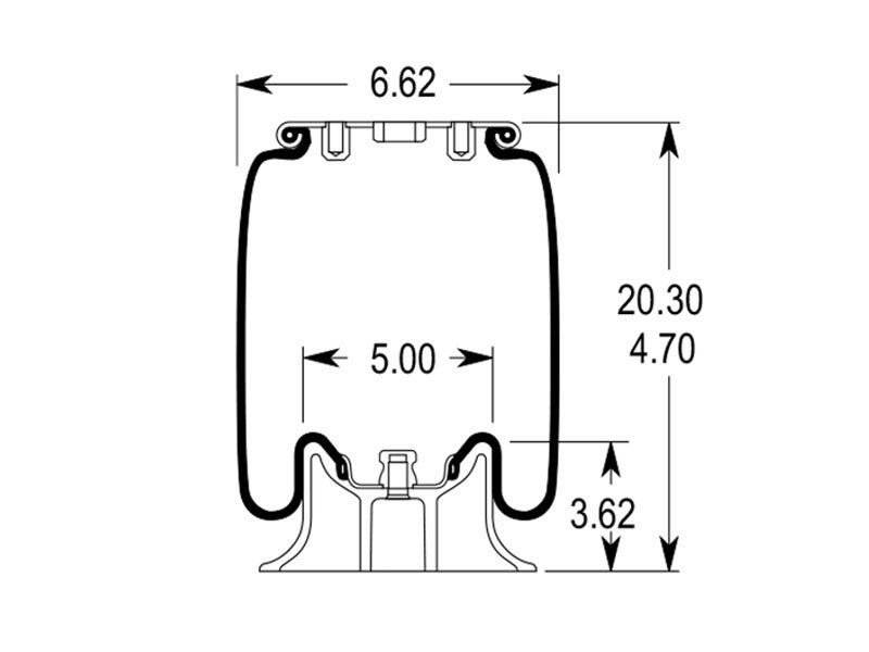 W013585712 Firestone Airide Air Spring 1T14C7