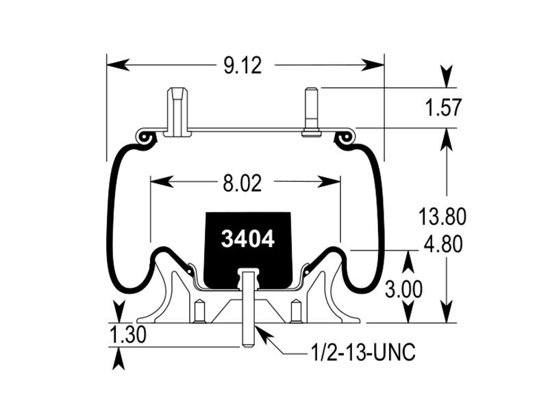 W013589459 Firestone Airide Air Spring 1T15L2