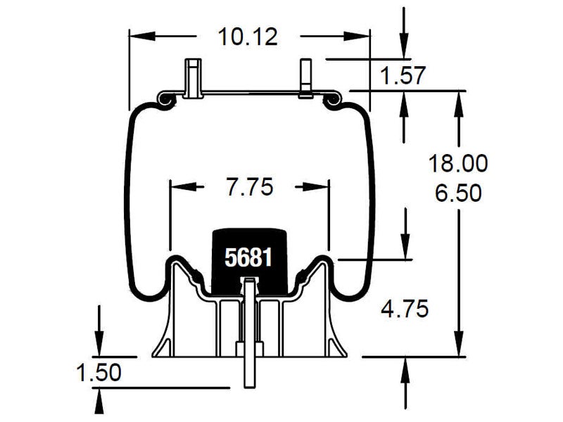 W013589484 Firestone Airide Air Spring 1T15M4
