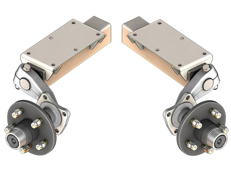 FlexiRide Adjustable Torsion Half Axles with 54.5 Inch Bolt Circle