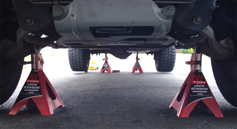 Floor jacks, jack stands are essential