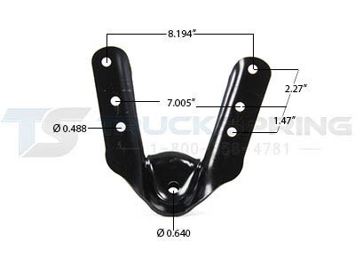Ford front leaf spring hangers #9