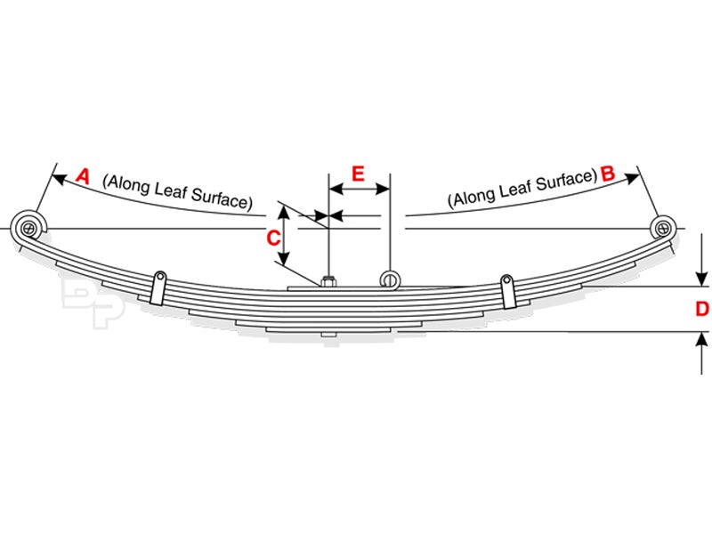 55930 NavistarInternational Leaf Spring 3 Leaves 588204C1