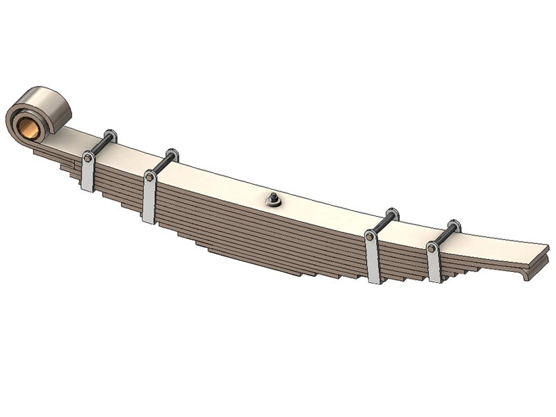 62890 Mack Front Leaf Spring 3 Leaves 2QK3377, 25115073