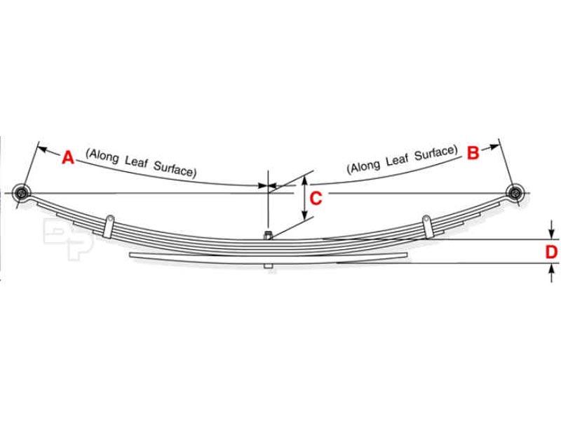 90221HD Toyota Tundra Rear Leaf Spring 5 Leaves