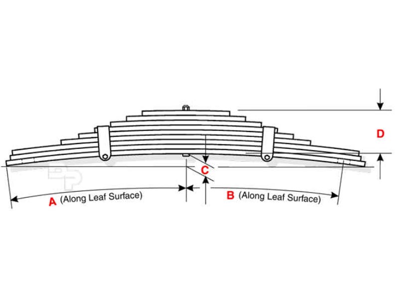 TRA-3512 Watson and Chalin Leaf Spring | 10 Leaves | SP-0170