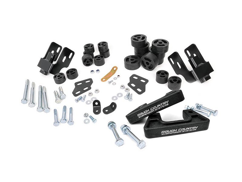 203, Rough Country 3.25 inch Suspension and Body Lift Combo Kit for the Silverado, Sierra