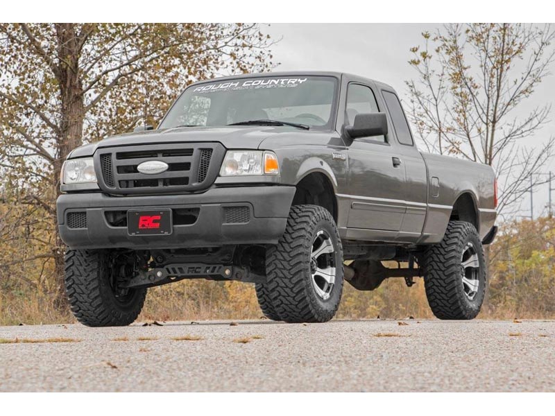 Rough Country 5 Inch Suspension Lift Kit 43130 Front Side View Rough Country 5 Inch Suspension Lift Kit 43130 Front Side View