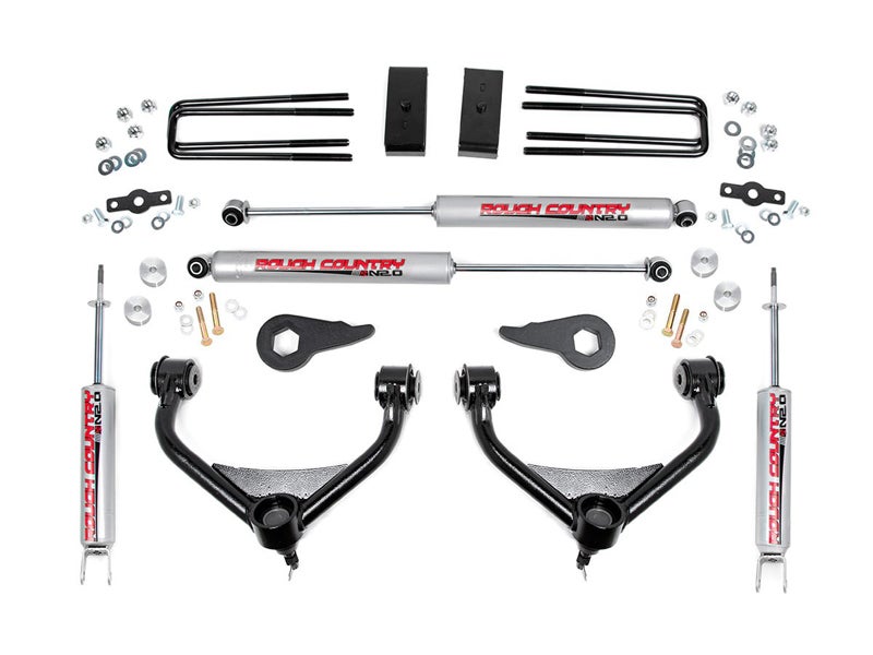 95920, Rough Country 3.5 inch Suspension Lift Kit for the Silverado, Sierra