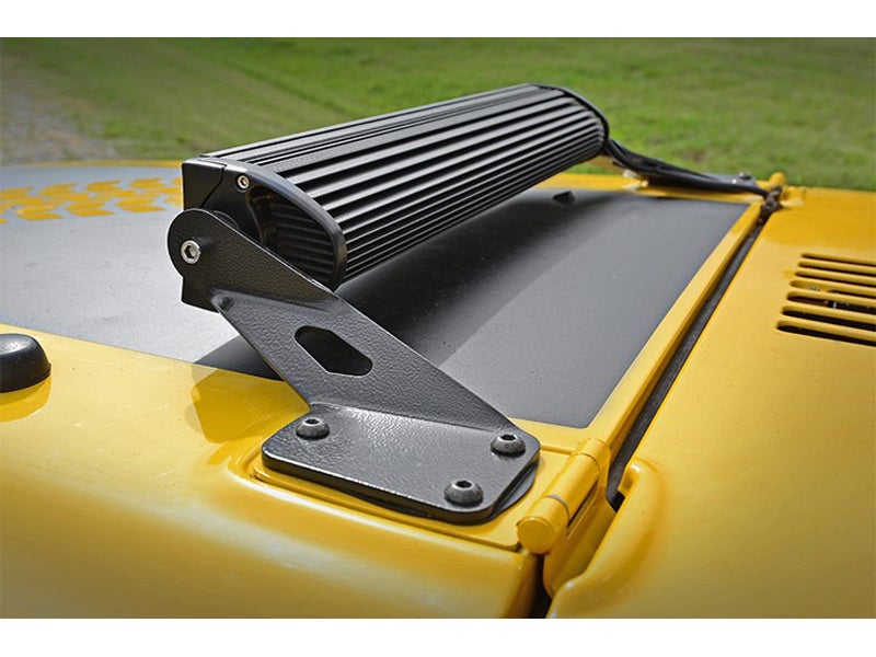 70210 Rough Country LED Light Bar Hood Mounting Brackets Jeep