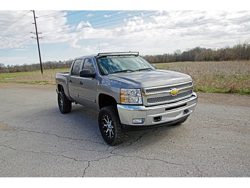 70507 rough country 50 inch curved led light bar upper windshield
