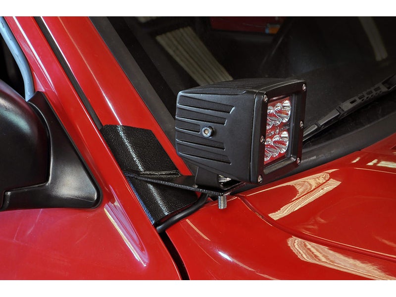 70525, Rough Country Lower Windshield Light Mounts for the Jeep Cherokee